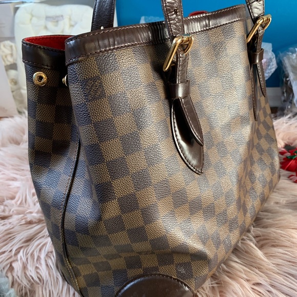 Authentic Louis Vuitton Hampstead MM medium Damier Ebene bag - Picture 5 of 16
